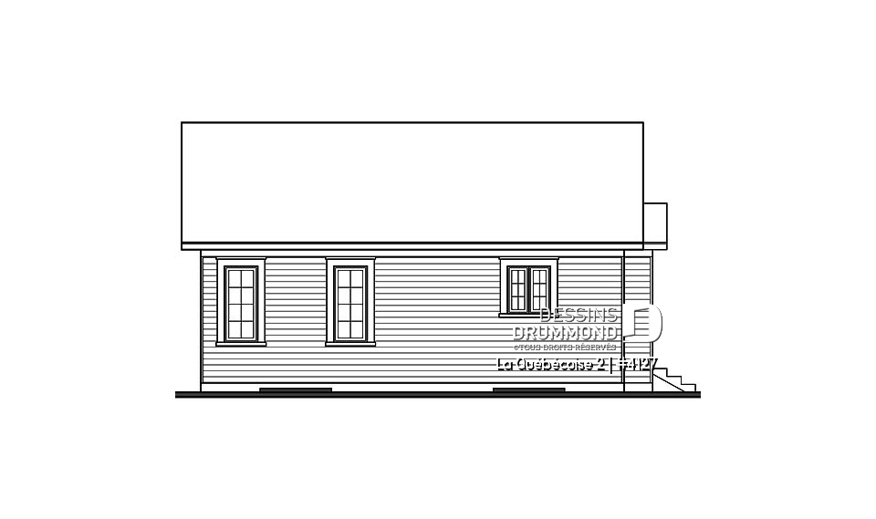 Élévation arrière - La Québécoise 2