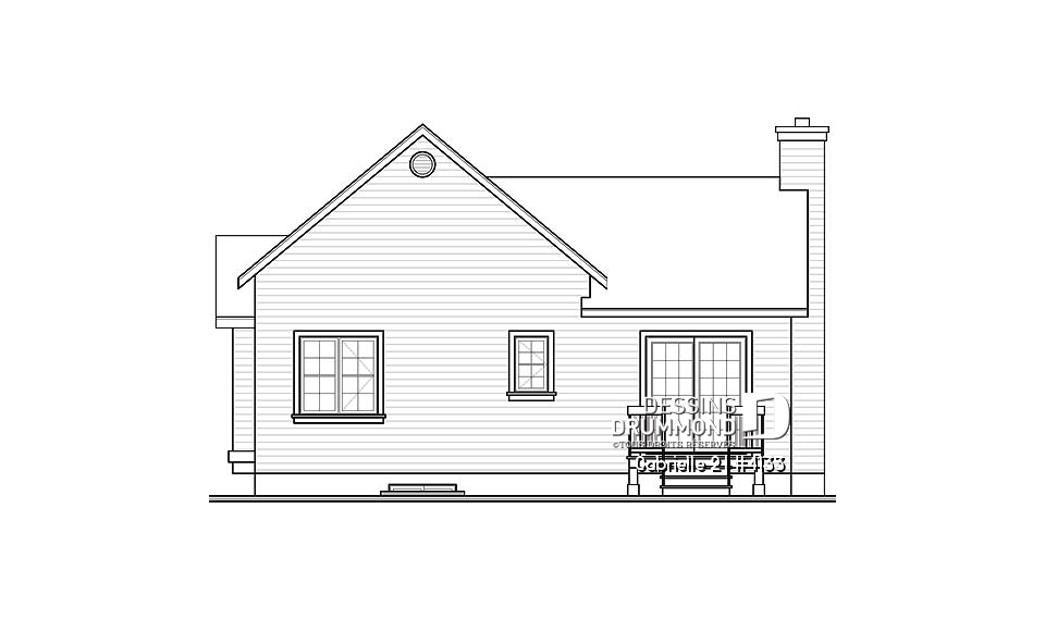 Élévation arrière - Gabrielle 2