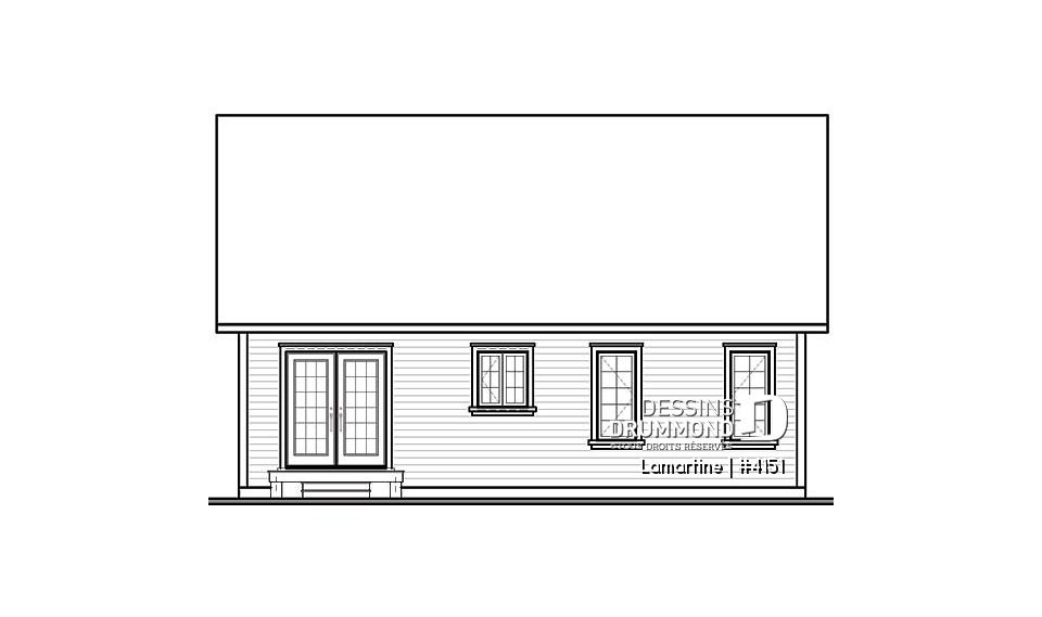 Élévation arrière - Lamartine