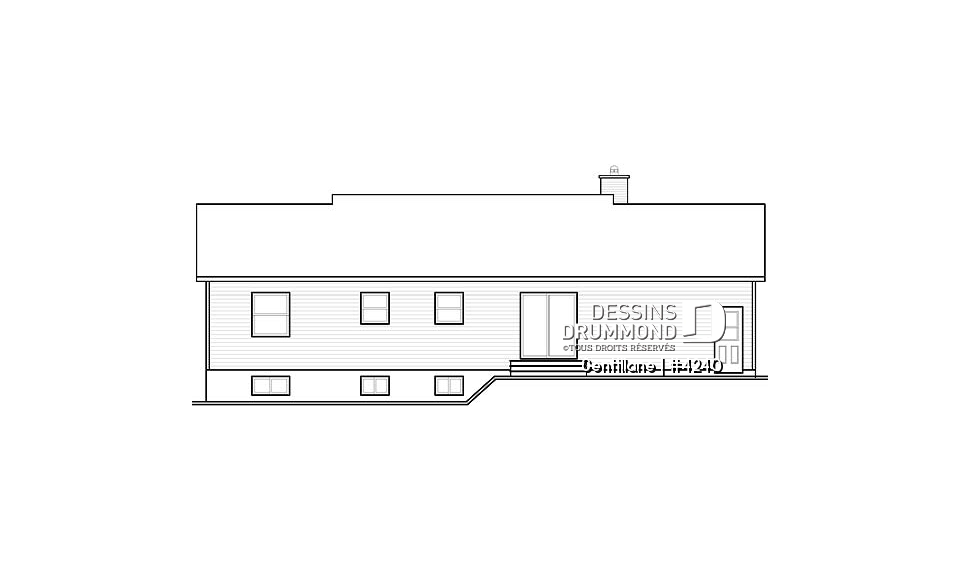 Élévation arrière - Gentillane