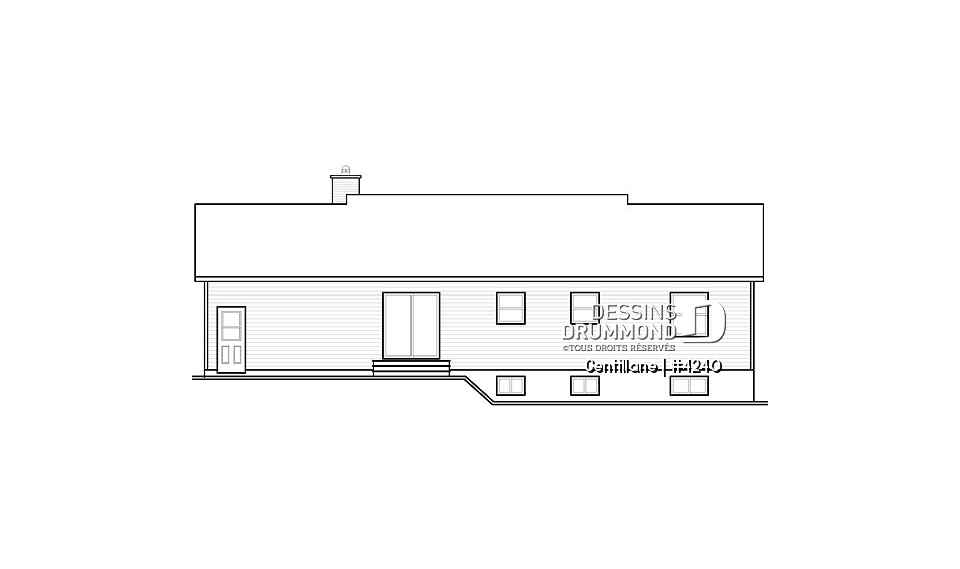 Élévation arrière - Gentillane