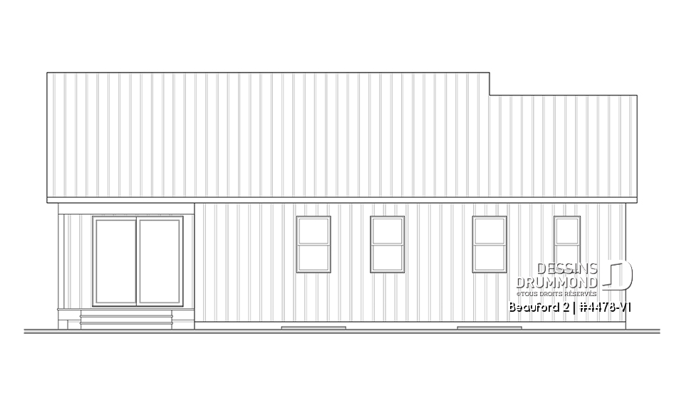 Élévation arrière - Beauford 2