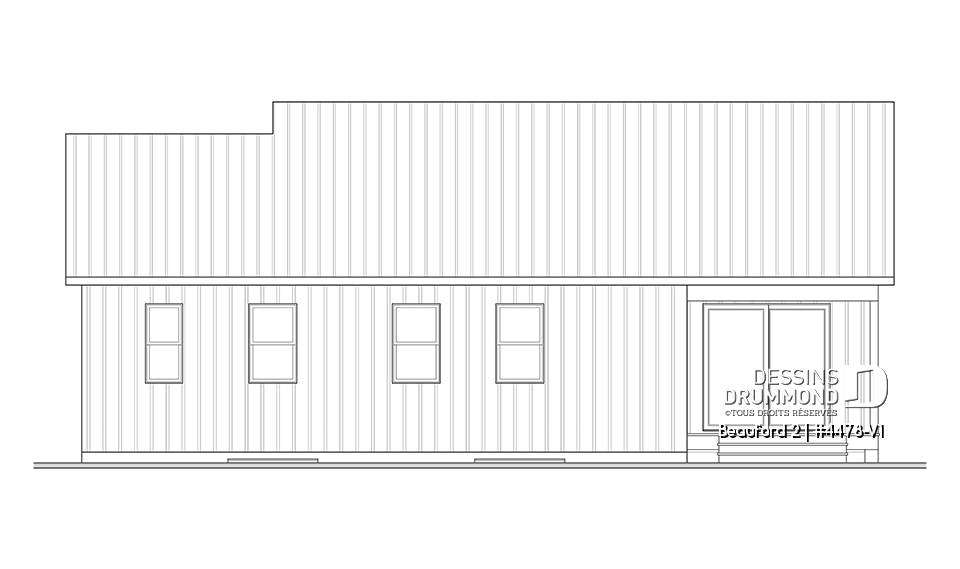 Élévation arrière - Beauford 2