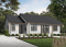 Vue avant - MODÈLE DE BASE - Plan de plain-pied style Farmhouse avec terrasse arrière couverte et foyer central - Beauford 2