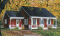 Vue avant - MODÈLE DE BASE - Plain-pied populaire style ranch, plan de maison avec 2 entrées, 2 chambres et galerie arbitrée - Beaufort
