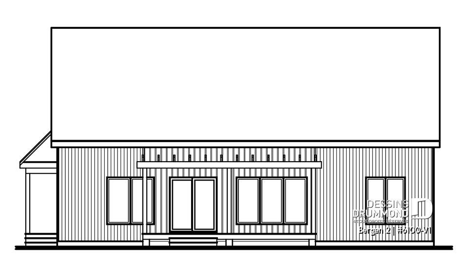 Élévation arrière - Bergen 2