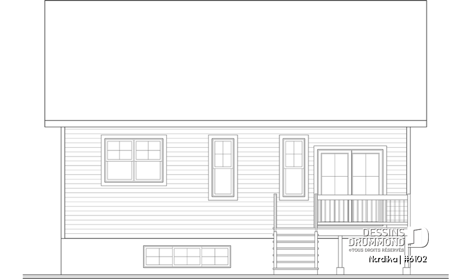 Élévation arrière - Nordika