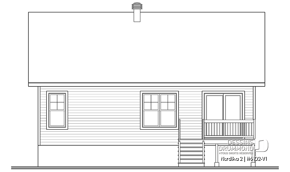 Élévation arrière - Nordika 2