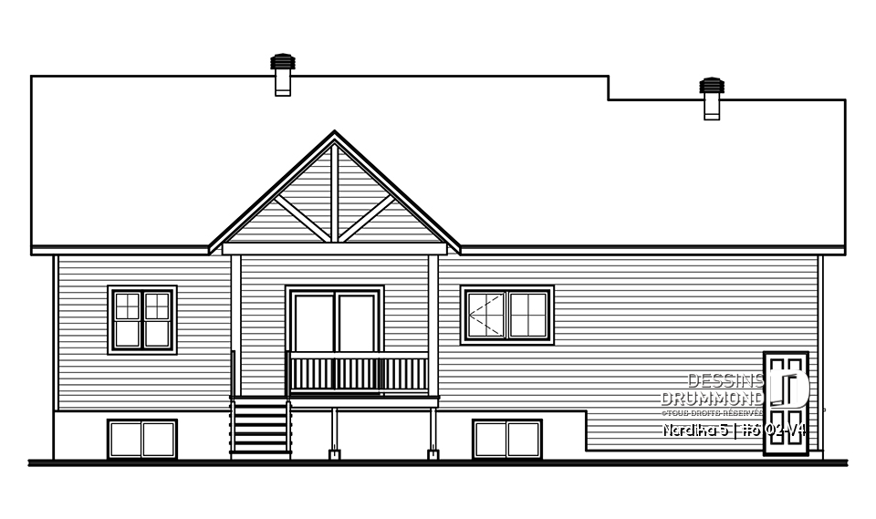 Élévation arrière - Nordika 5
