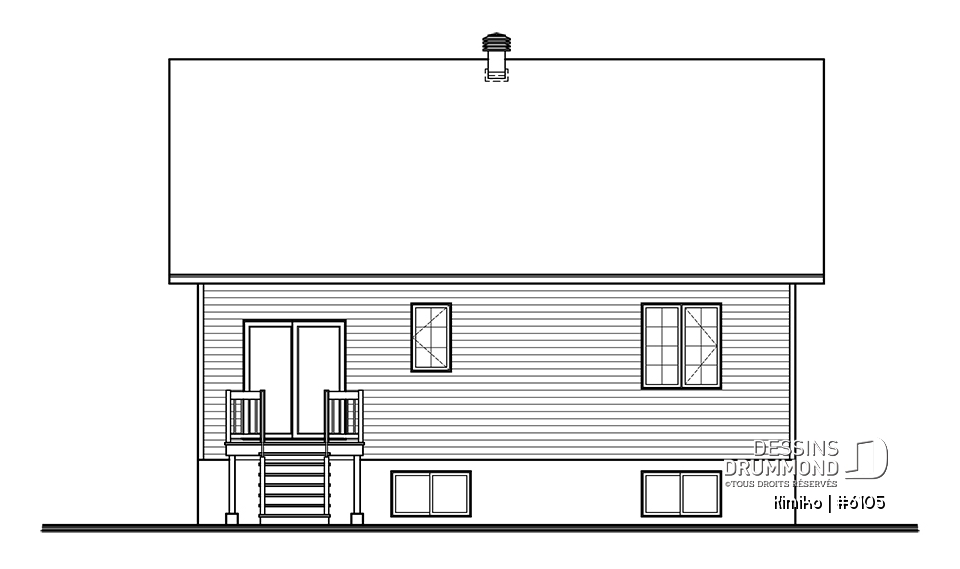 Élévation arrière - Kimiko