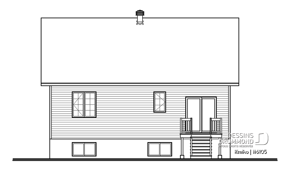 Élévation arrière - Kimiko