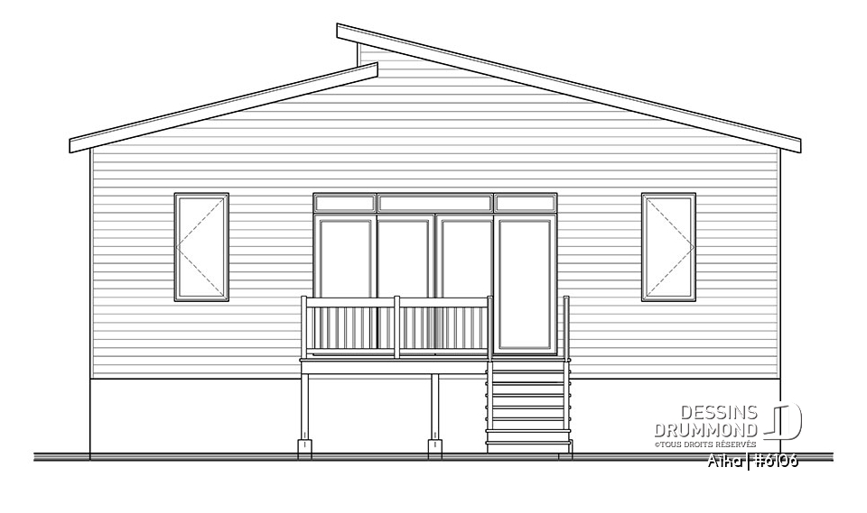 Élévation arrière - Aïka