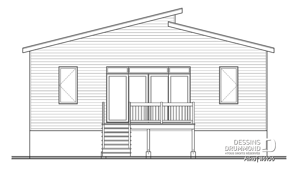 Élévation arrière - Aïka