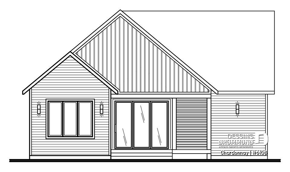 Élévation arrière - Chardonnay