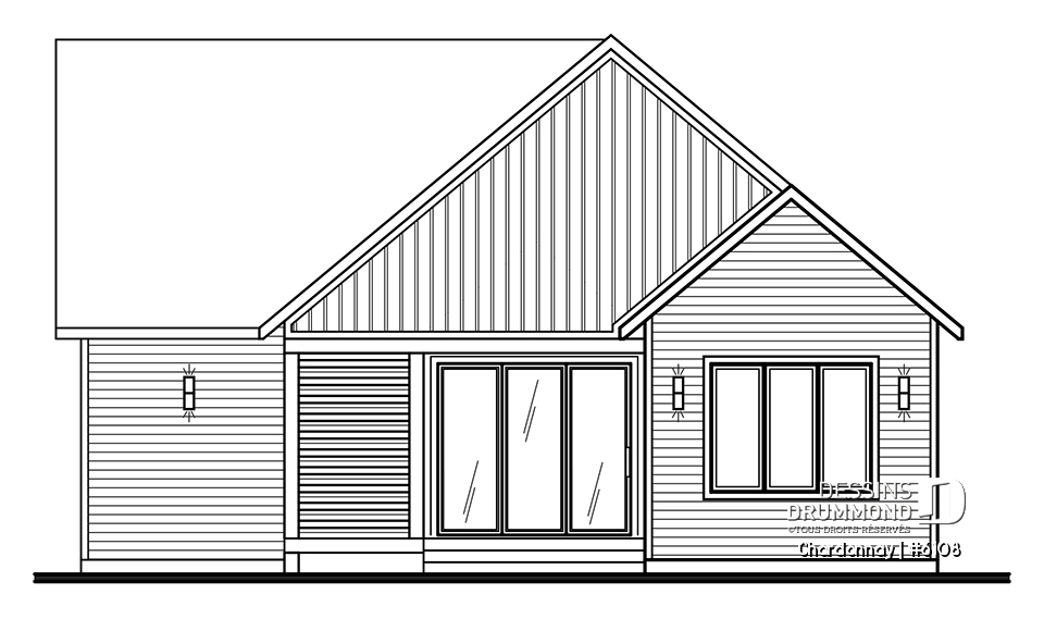 Élévation arrière - Chardonnay