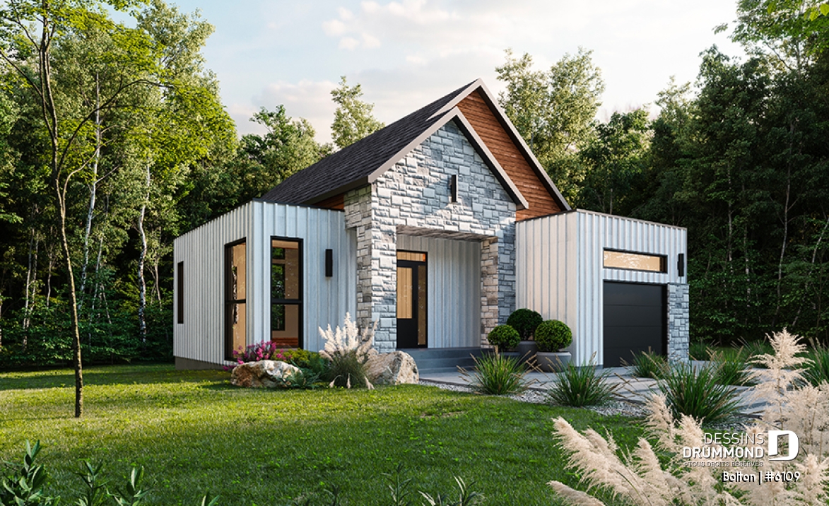 Vue avant - MODÈLE DE BASE - Plan de plancher maximisé, 3 chambres au sous-sol et espace familial au rez-de-chaussée - Bolton