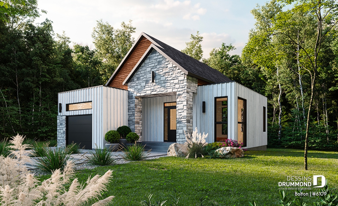 Vue avant - MODÈLE DE BASE - Plan de plancher maximisé, 3 chambres au sous-sol et espace familial au rez-de-chaussée - Bolton