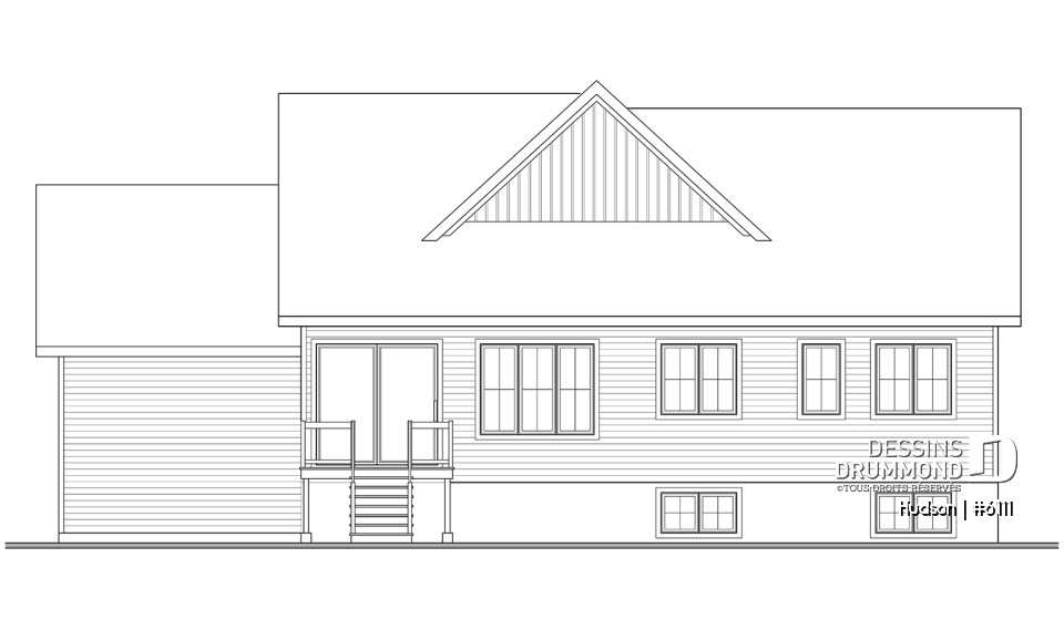 Élévation arrière - Hudson