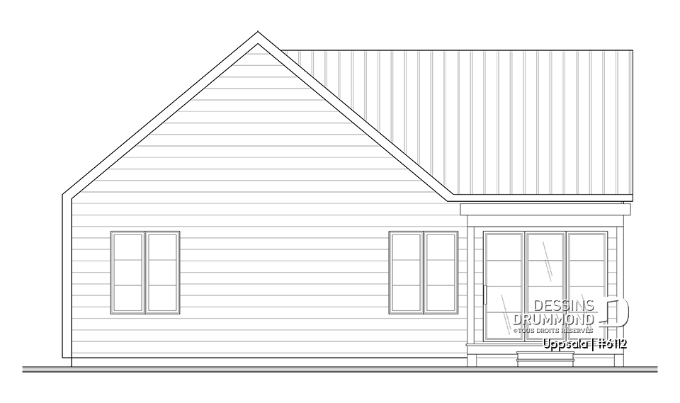 Élévation arrière - Uppsala