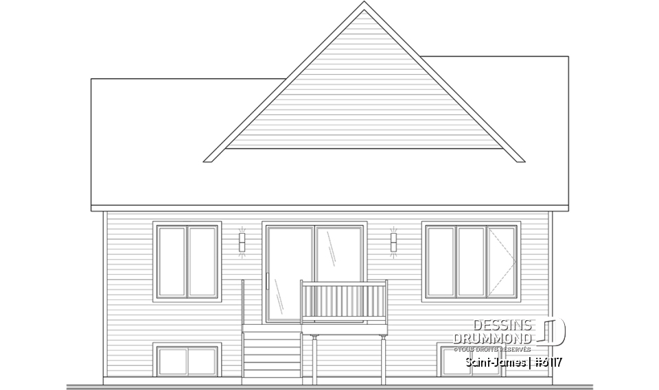 Vue arrière - MODÈLE DE BASE - Saint-James