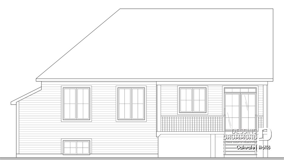 Élévation arrière - Oakvale