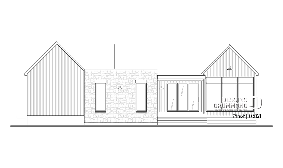 Élévation arrière - Pinot