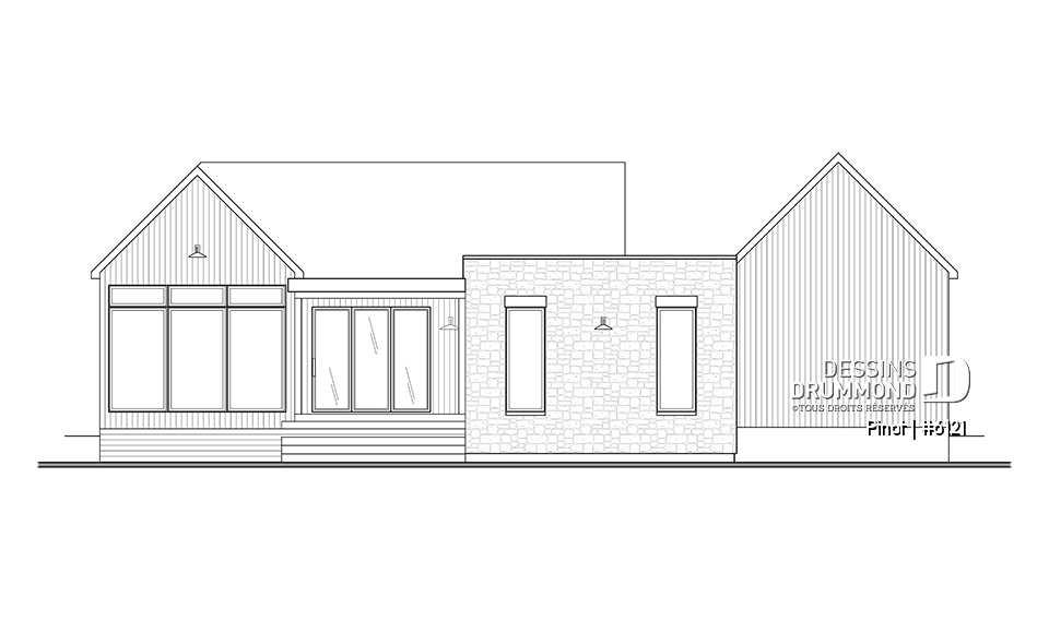 Élévation arrière - Pinot