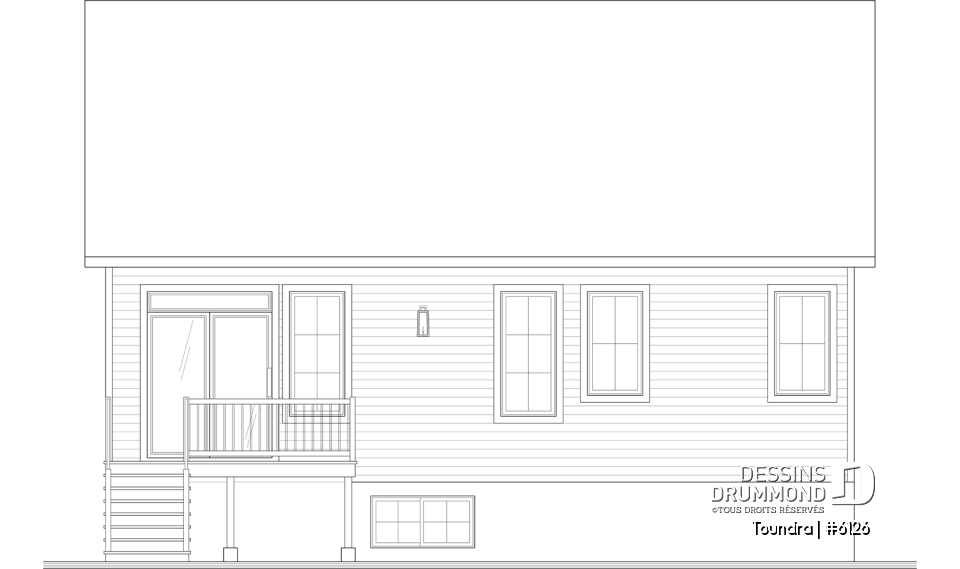 Élévation arrière - Toundra