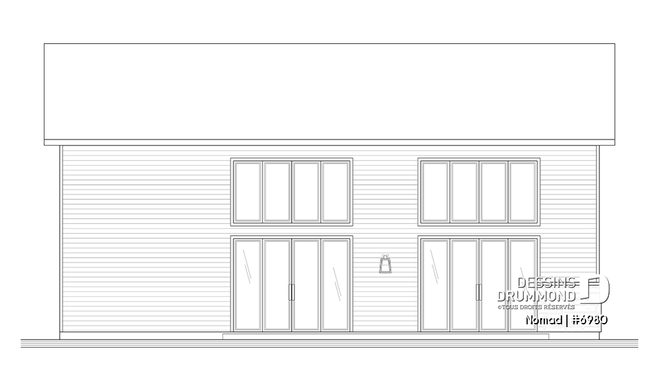 Élévation arrière - Nomad