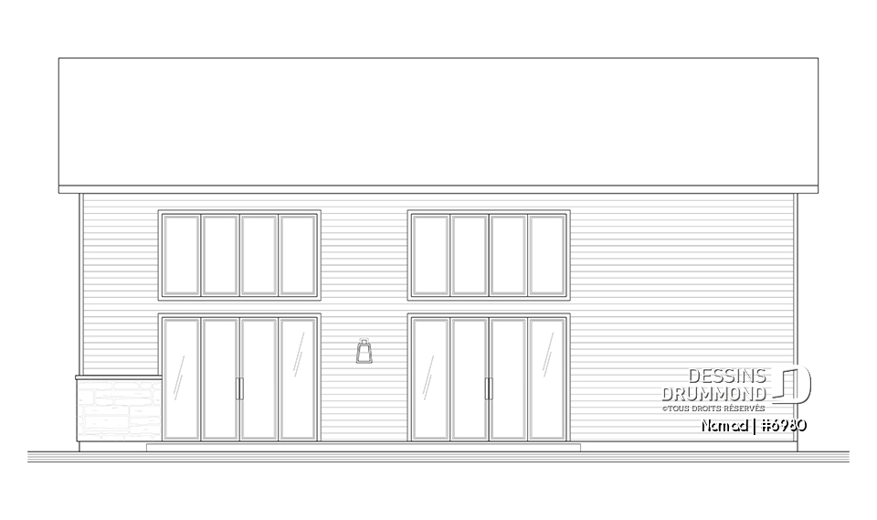 Élévation arrière - Nomad