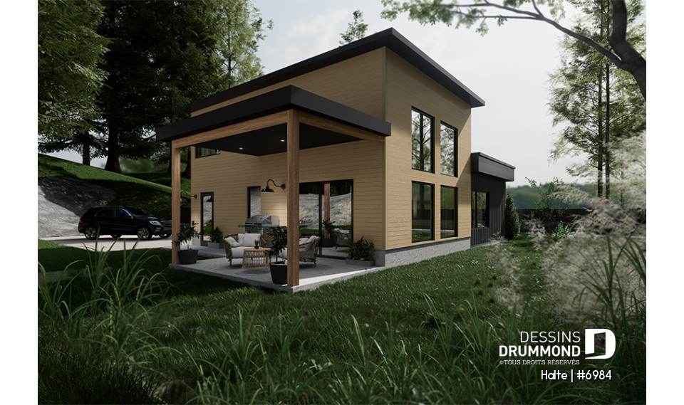 Version couleur no. 1 - Vue arrière - Halte