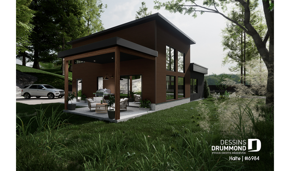 Version couleur no. 2 - Vue arrière - Halte