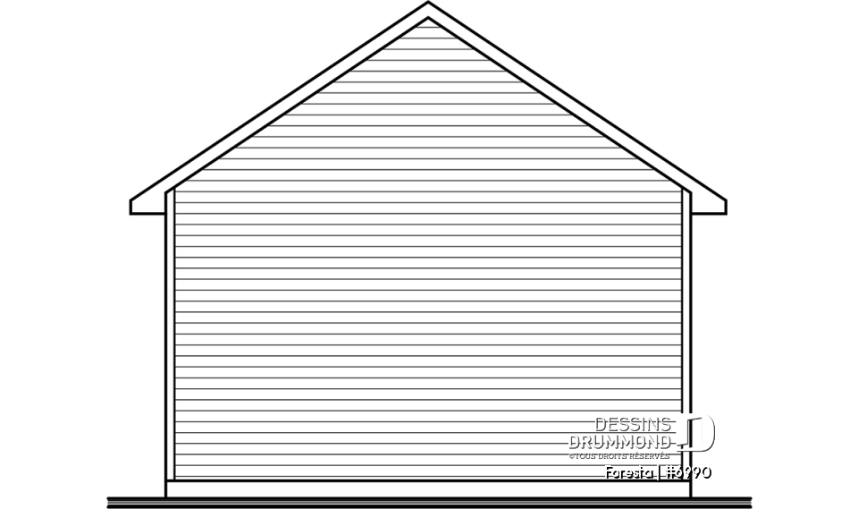 Élévation arrière - Foresta