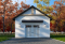 Vue avant - MODÈLE DE BASE - Modèle de garage simple de style farmhouse champêtre - Foresta