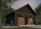 Vue avant - MODÈLE DE BASE - Plan de garage double avec plafond à 9' - Dalton