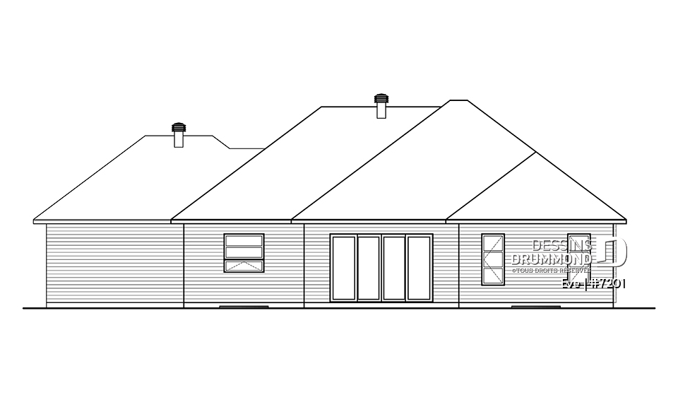 Élévation arrière - Eve