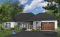 Version couleur no. 3 - Vue avant - Maison plain-pied accessible pour chaise roulante avec ascenseur, garage intégré et aménagement sans obstacles - Eve