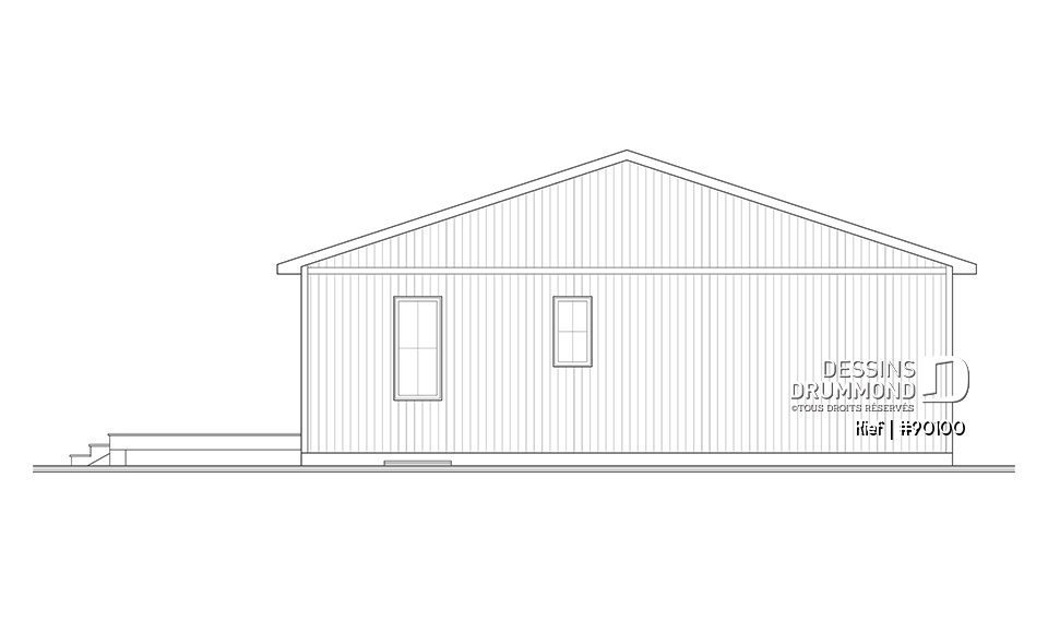 Élévation arrière - Kief