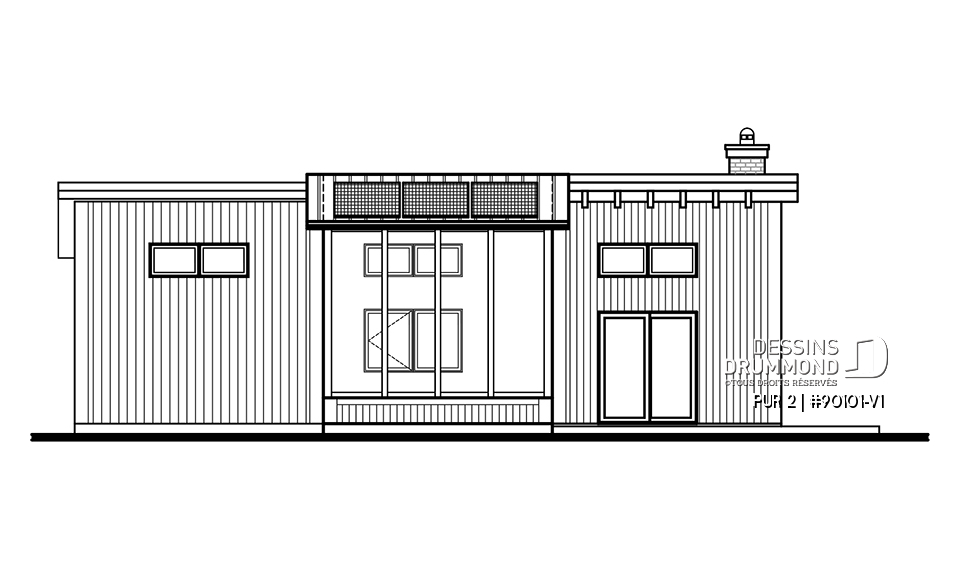 Élévation arrière - PUR 2