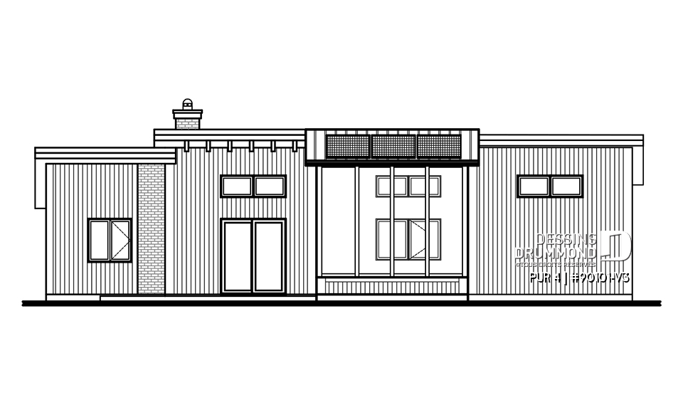 Élévation arrière - PUR 4