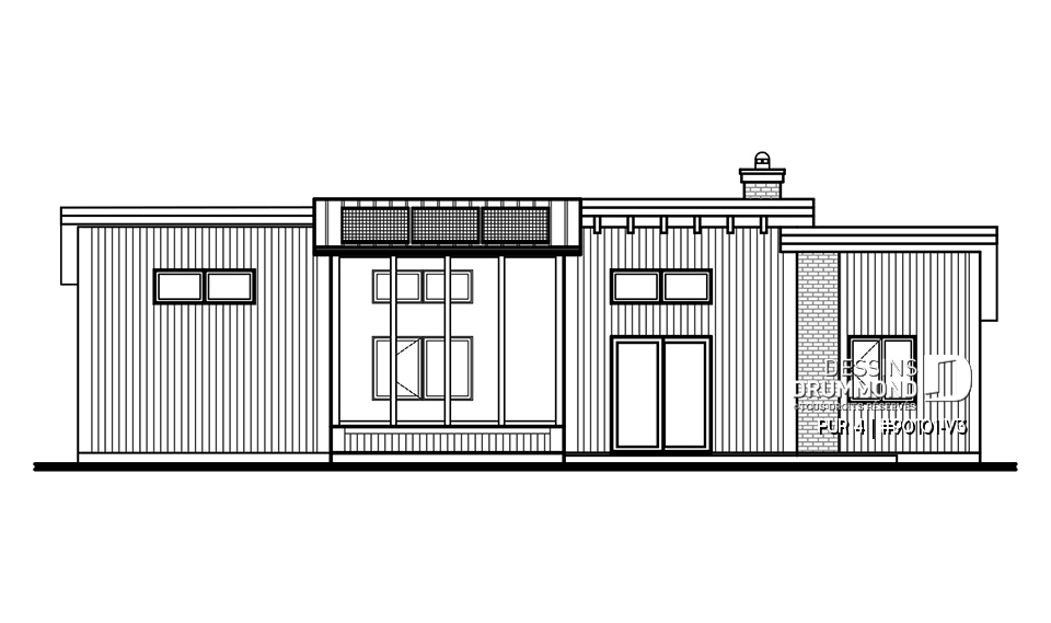 Élévation arrière - PUR 4