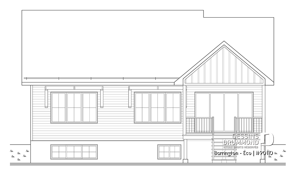 Vue arrière - MODÈLE DE BASE - Barrington - Éco