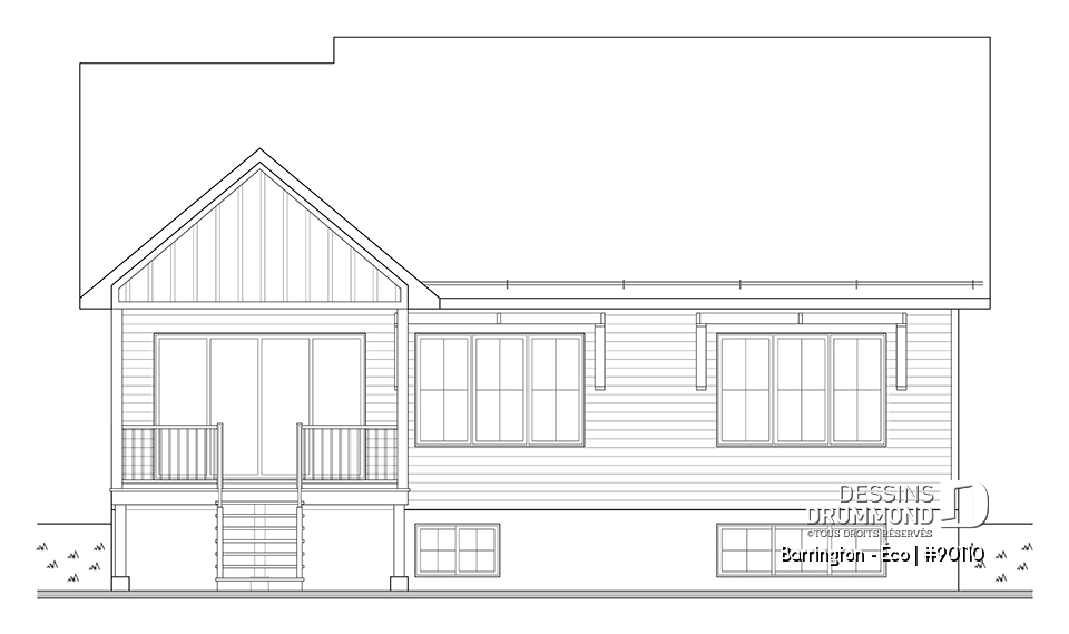 Vue arrière - MODÈLE DE BASE - Barrington - Éco