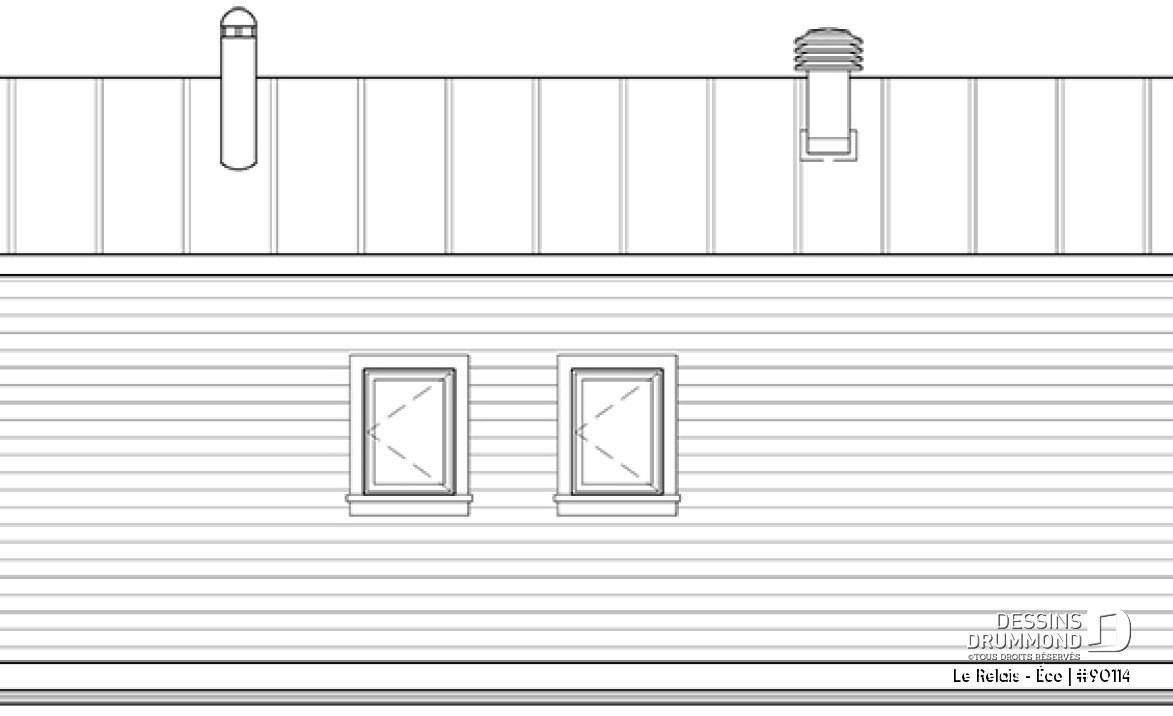 Vue arrière - MODÈLE DE BASE - Le Relais - Éco