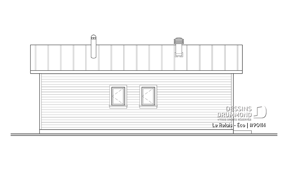 Vue arrière - MODÈLE DE BASE - Le Relais - Éco