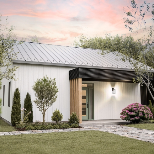 Élévation arrière - La Baie