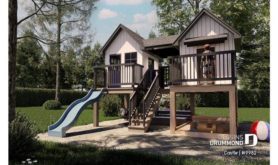 Élévation avant - Castle