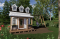 Vue avant - MODÈLE DE BASE - Plan gratuit de maisonnette Champêtre pour enfant, à construire soi-même - Tiny