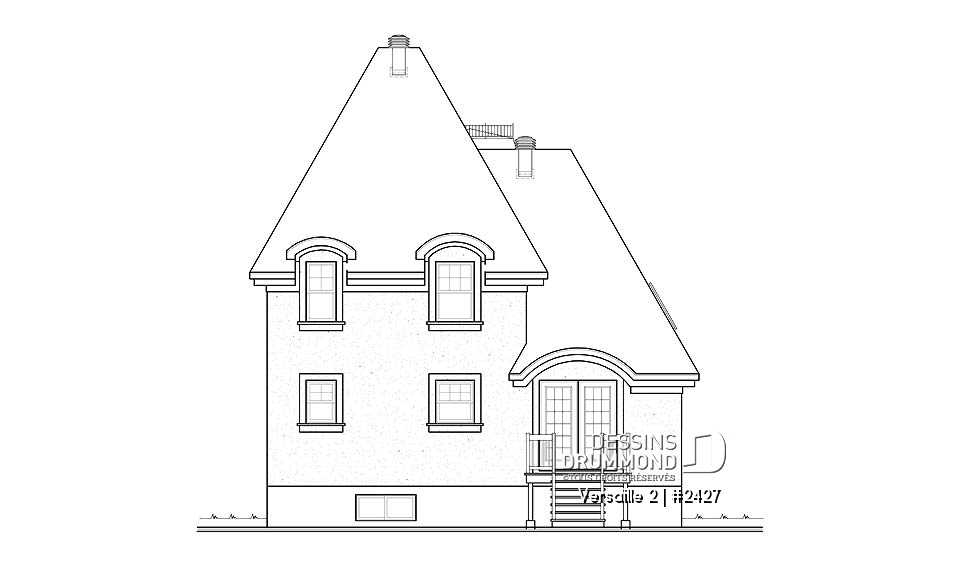 Élévation arrière - Versaille 2