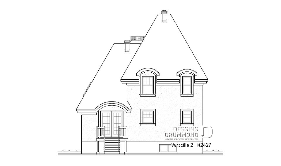Élévation arrière - Versaille 2
